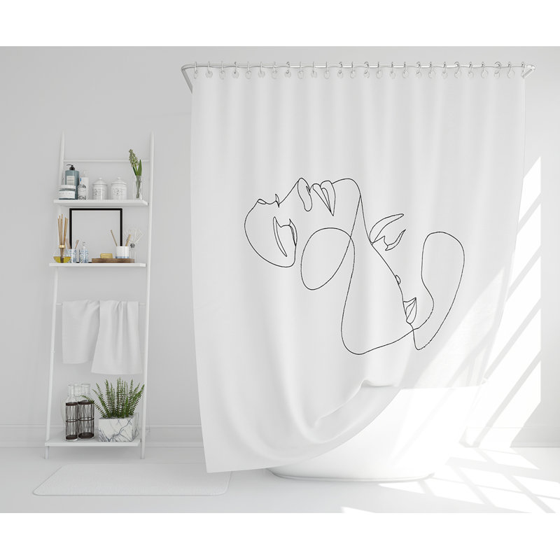 Elizabetha 13 Piece Polyester Shower Curtain Set