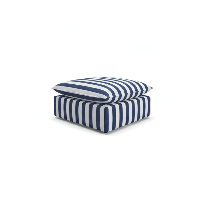 Stripe Outdoor Footstool