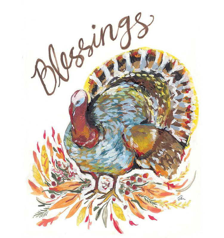 Ophelia & Co., art graphique sur toile tendue Jessica Mingo: Blessings, H 18 po x l 15 po