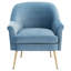 Fauteuil en velours Zahir de 74,93 cm de large-202438347