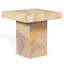 Table d'appoint carrée en marbre Jocelina