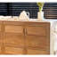 Armoire d'appoint en bois massif Simple Rattan Art