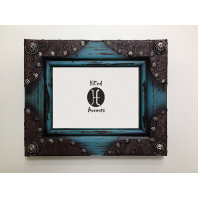 Faux Leather Embossed Picture Frame