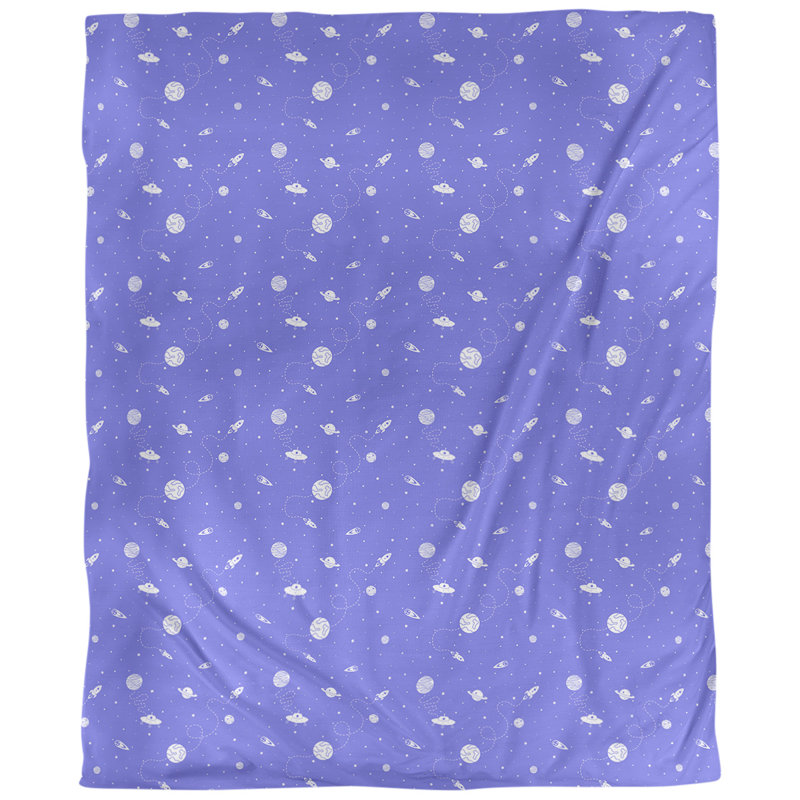 Housse de couette Katelyn Elizabeth, Polyester brossé, Housse de couette simple TG, Bleu / blanc