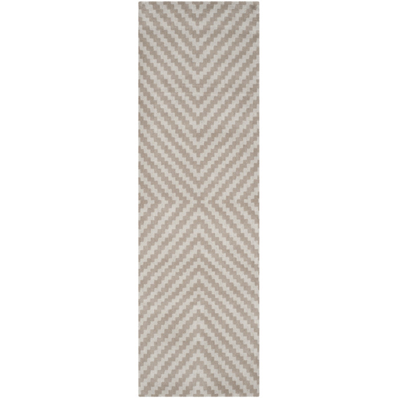 Sanyla Hand Tufted Wool Chevron Rug, Runner 2'6" x 8'