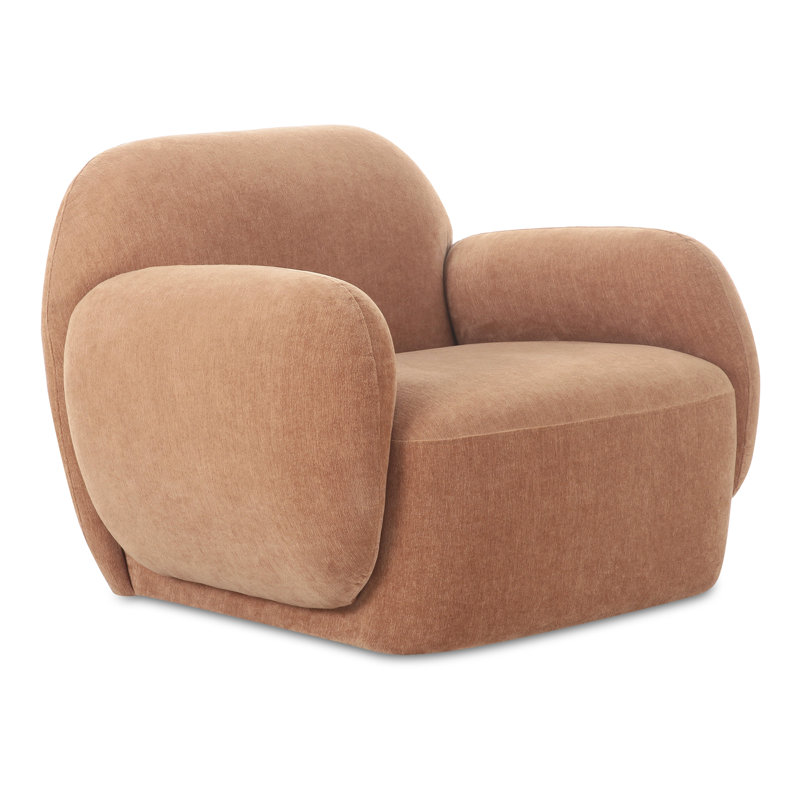 Mikah Upholstered Armchair, Copper Performance Chenille