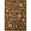 Tapis brun / bourgogne à motif floral Maggio-21588005