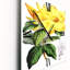 Horloge murale fleurs tropicales avec feuilles II-114175963