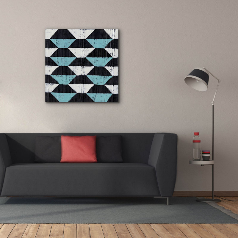  «Over Under 7» par Chariklia Zarris, art mural sur toile, 37 po x 37 po
