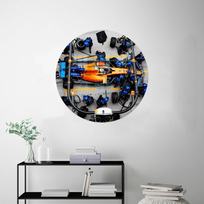 Décoration murale personnalisable en verre Lando Norris pour homme idéale pour offrir en cadeau