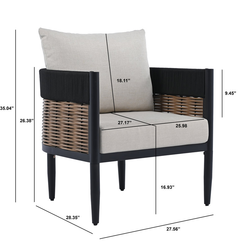 Corrente Chair Set Of 2, Taupe