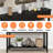 51.18" Black Modern Fluted Console Table with 3 Drawers and Open Storage Shelf-419825385