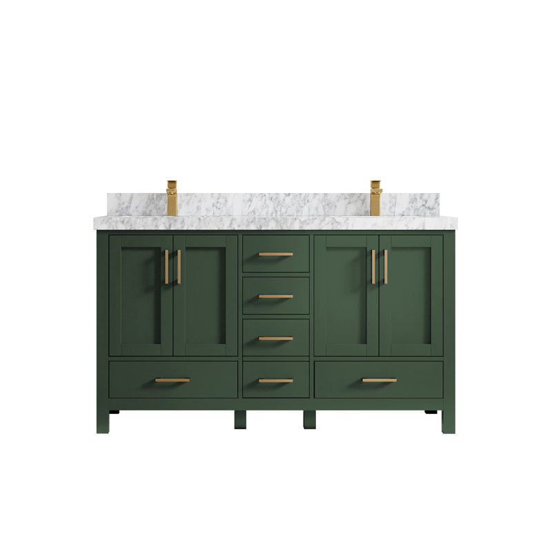 Ensemble de meuble-lavabo double 60 po Malibu