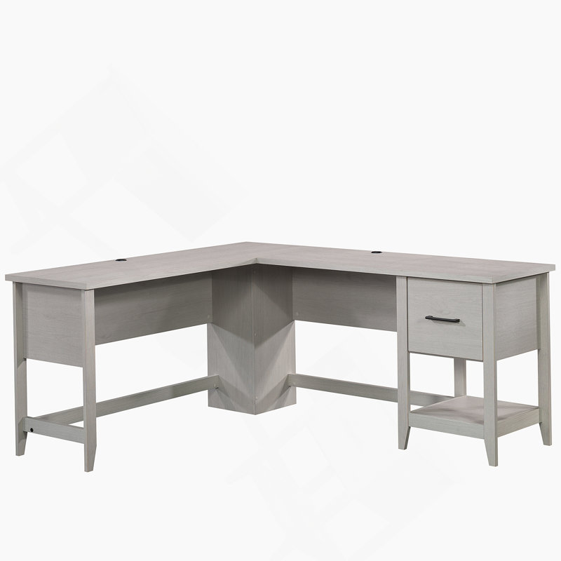 Bureau en L, bureau d'écriture, bureau d'ordinateur avec tiroir classeur