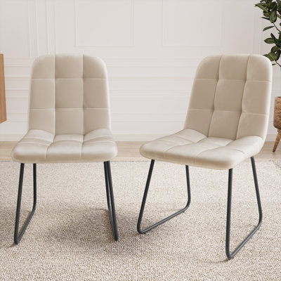 47 cm H Faux Leather Side Chair