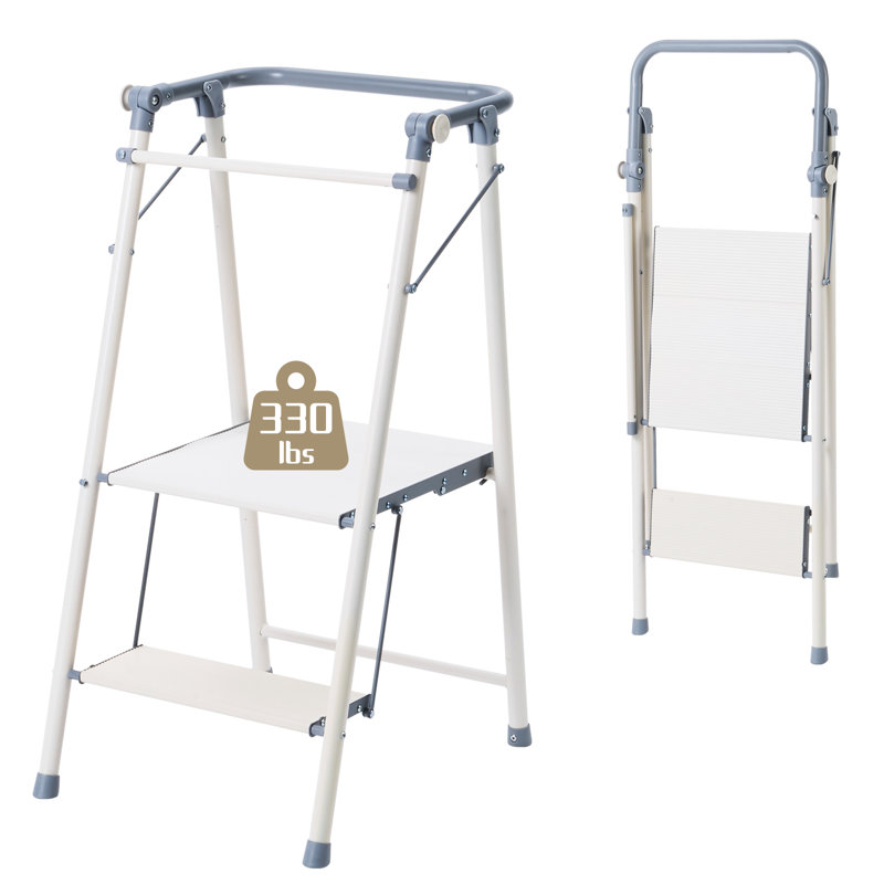 Step Ladder Step Folding Aluminum Folding Step Stool With Non