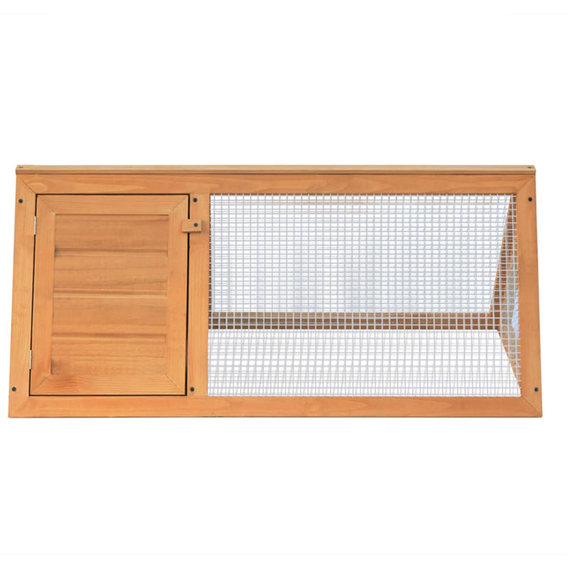Teo Weather Resistant Rabbit Cage, Brown