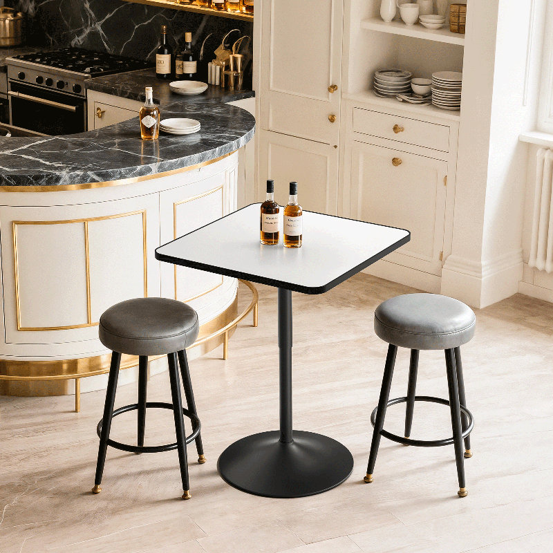 Table bistro Bistro, L 23,6 po x L 23,6 po, Blanc