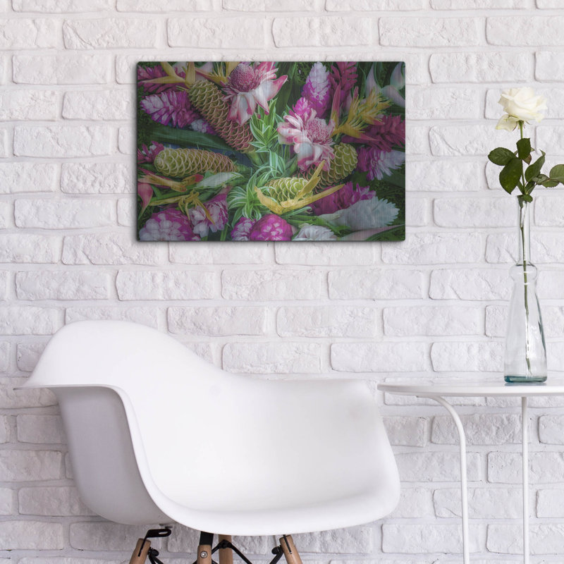 «Tropical Floral» par Dennis Frates, H 16 po x l 24 po