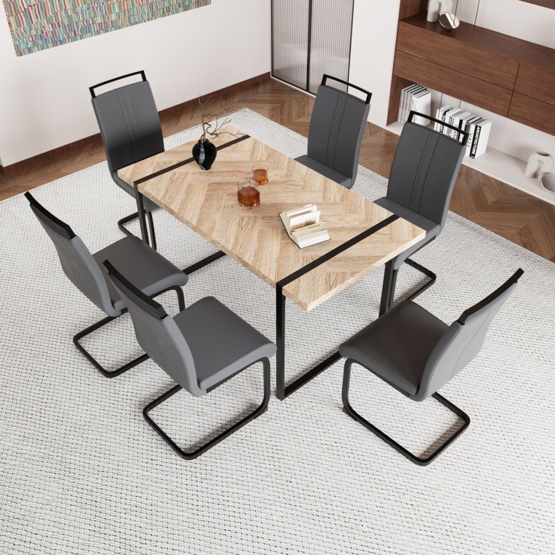 Ensemble de chaises de salle à manger en bois aggloméré 59 po