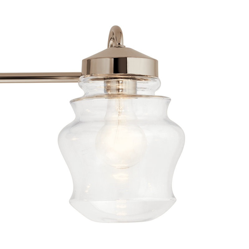 Éclairage pour salle de bain 4 lumières Kulik, Nickel poli