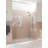 Stellar 71.25 in. W x 78 in. H Fully Frameless 3 Panel Inline Glass Hinged Shower Enclosure-90625986