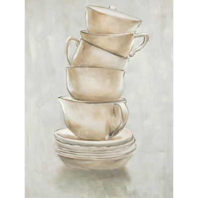 Coffee Mugs - Contemporary Framed Canvas for Home Decor