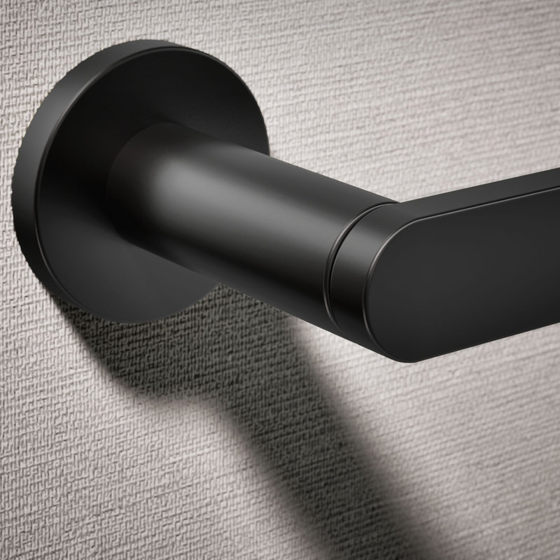Wall Mount Toilet Paper Holder, Matte Black