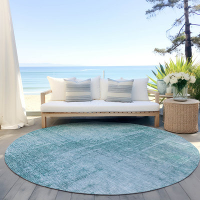 Tapis intérieur / extérieur rectangulaire avec envers antidérapant Lamanna