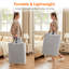 Paquet de 3 paniers à linge pliables, panier à linge autoportant et imperméable avec poignées faciles à transporter dans la salle de lavage Dortoir pour adultes, gris, 3 x 125L