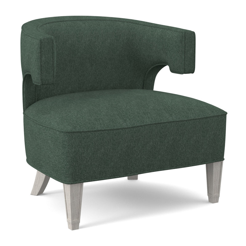 Laurel Barrel Chair, Bisque, Filigree Ivory 100% Polyester