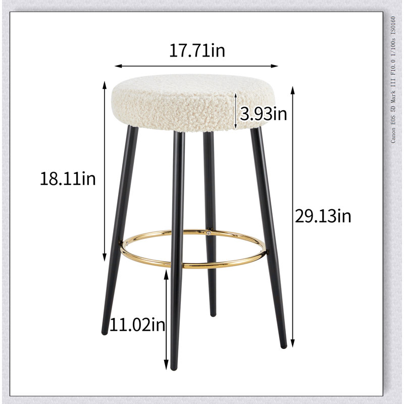 Tabouret de comptoir Aarno, Tabouret de bar (siège d'une hauteur de 29,13 po)