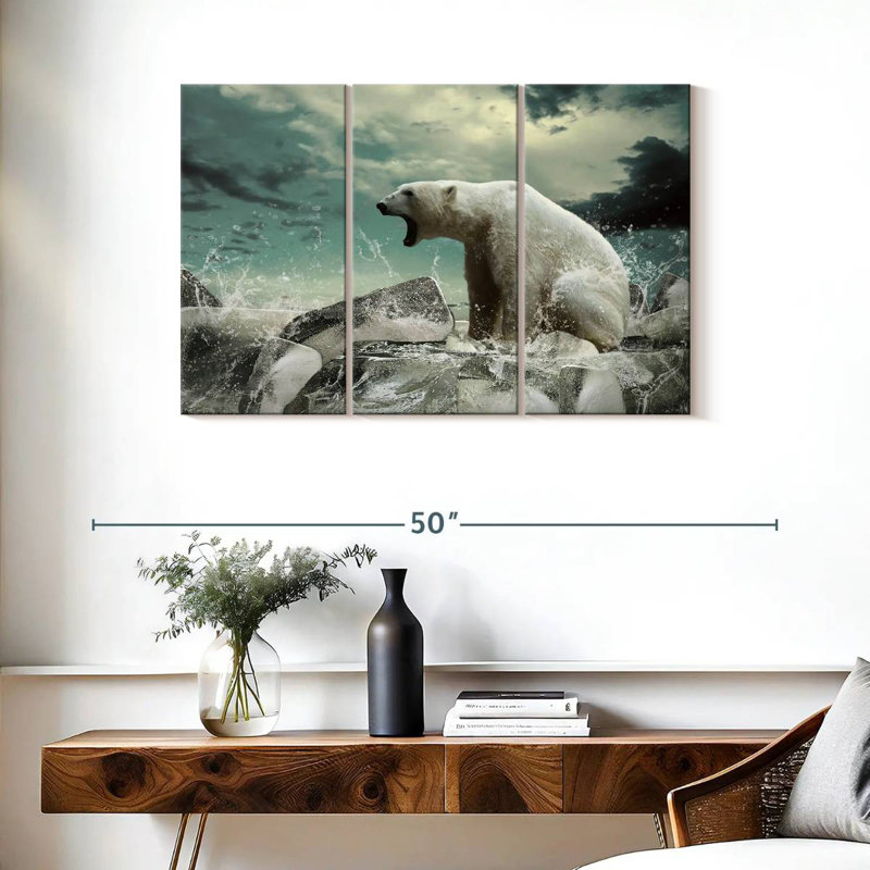 Polar Bear Rage, 24" H x 38" W