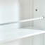 Armoire de rangement pour garde-manger, garde-manger autoportant avec portes et tablettes réglables, petit garde-manger pour cuisine, salle de bricolage pour salle à manger (blanc)