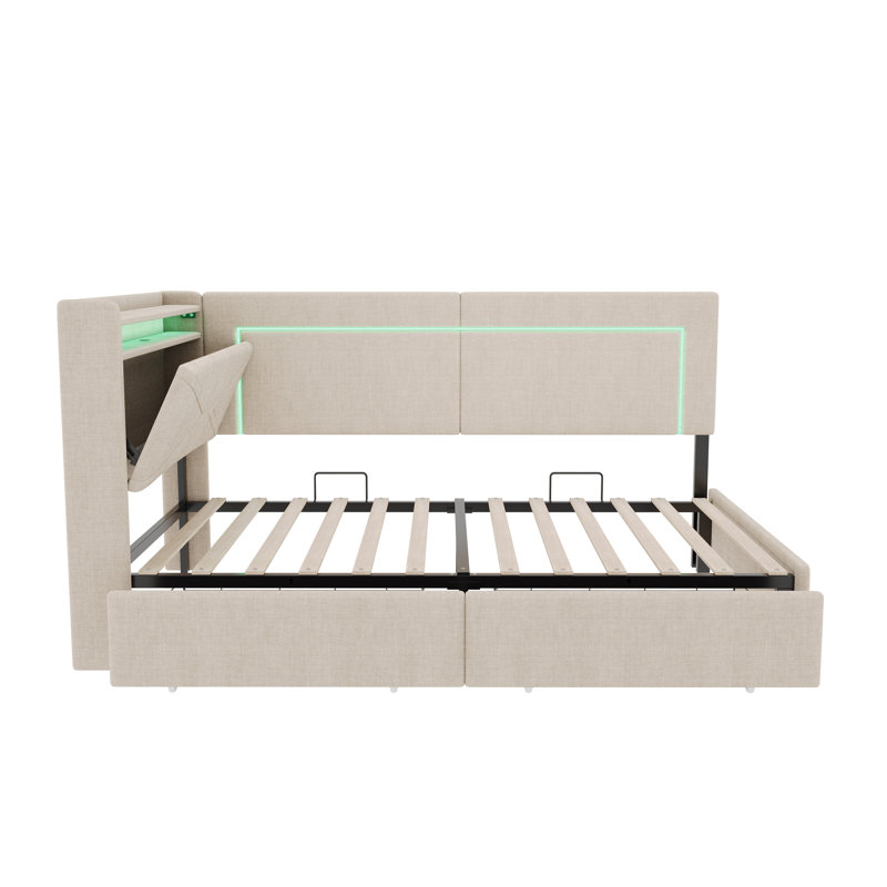 Single (3') Bed Frame, Beige