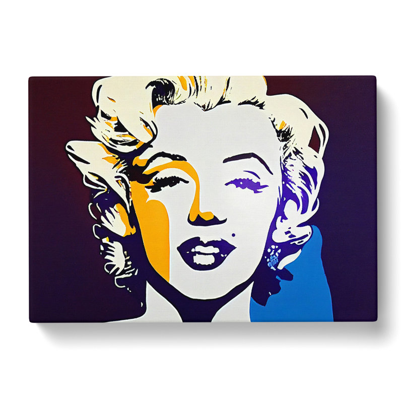 Pop Art Marilyn Monroe Vol.5 Abstract - Wrapped Canvas, 40cm H x 60cm W x 3cm D