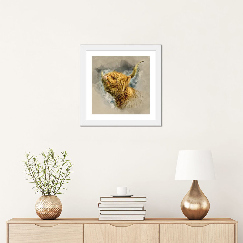 « Spring Air II » par Mark Gemmell-impression d’art graphique, Blanc, H 16 po x l 16 po x P 1 po, Papier blanc