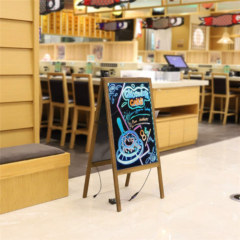 Weybridge Freestanding Glass Reversible Large - 6' - 8' Chalkboard
