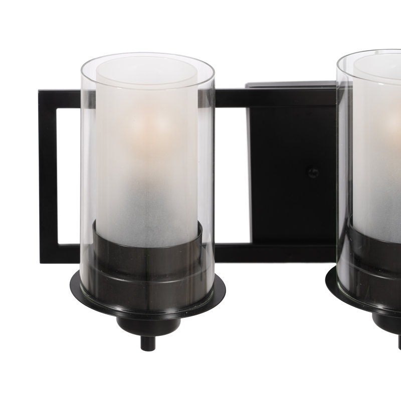 Ausma Iron Candle Wall Light, Satin Black