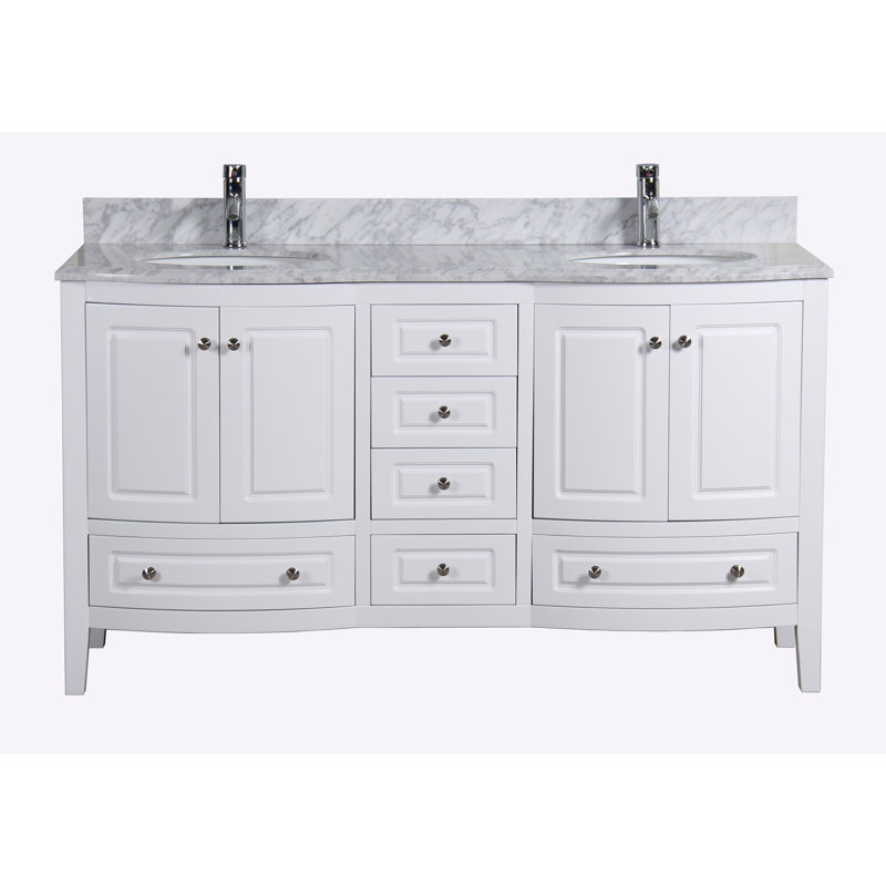 Ensemble de meuble-lavabo double 62 po Casablanca