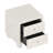 Elegant Velvet Nightstand With 2 Drawers And Crystal Handle, Storage Bedside Table With Button-Tufted-1957533875