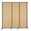 Cloison pliante murale à grain de bois de 8 pi 4 po-86913645-90564671