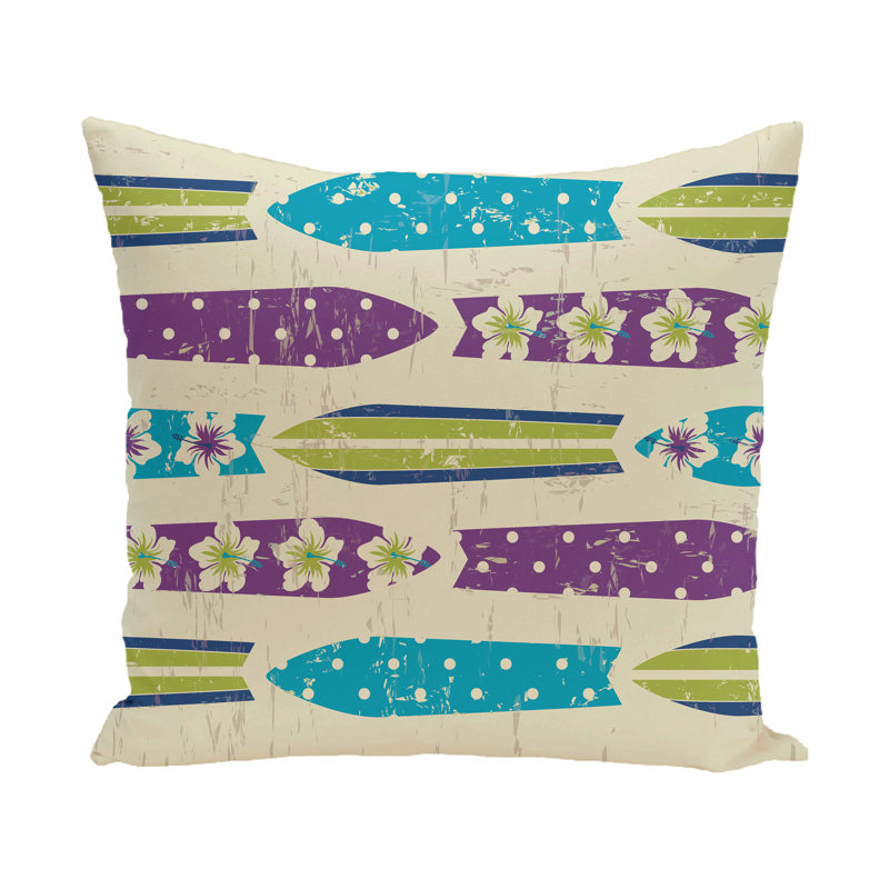 Housse de coussin et insert Surf, Sand & Sea Square, H 20 po x l 20 po, Violet