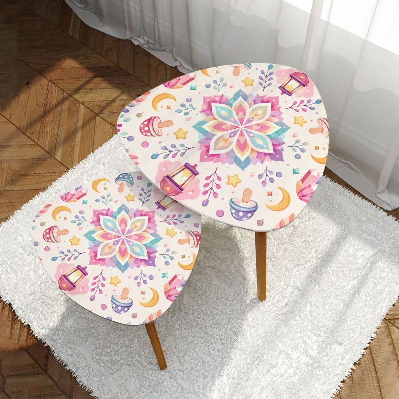 Ensemble de 2 tables gigognes Triangle
