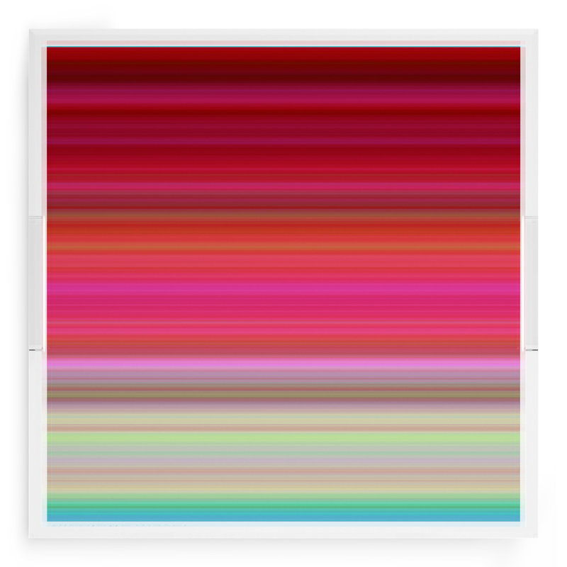 Plateau décoratif carré dégradé en acrylique rouge, L 18 po x P 18 po x H 2 po