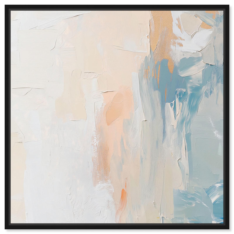 Toile «Gossamer Light II» par Art Remedy, H 13 po x l 13 po, Noir, Cadre flottant