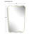 Undulating Reversible Engineered Wood Wall Mirror