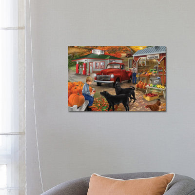 Roadside Stand 11-4 1 Piece Wrapped Canvas Painting