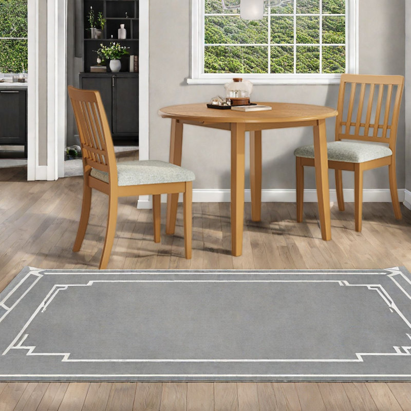 Extendable Dining Table Sets(Must include both Table and Chair), Wood Kitchen, Gray 1