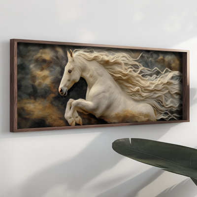 Elegant Decorative Framed MDF Painting, 15.7 x 47.2 x 0.1 inches | 100% MDF with 3 mm Thickness, 100% Pine Wood Frame | UV Printed Artwork for Home Decor, Living Room, Office, Modern Aesthetic